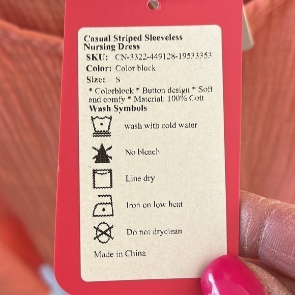 PatPat Women’s Casual Sleeveless  Nursing Dress Size Small NWT - Picture 2 of 7